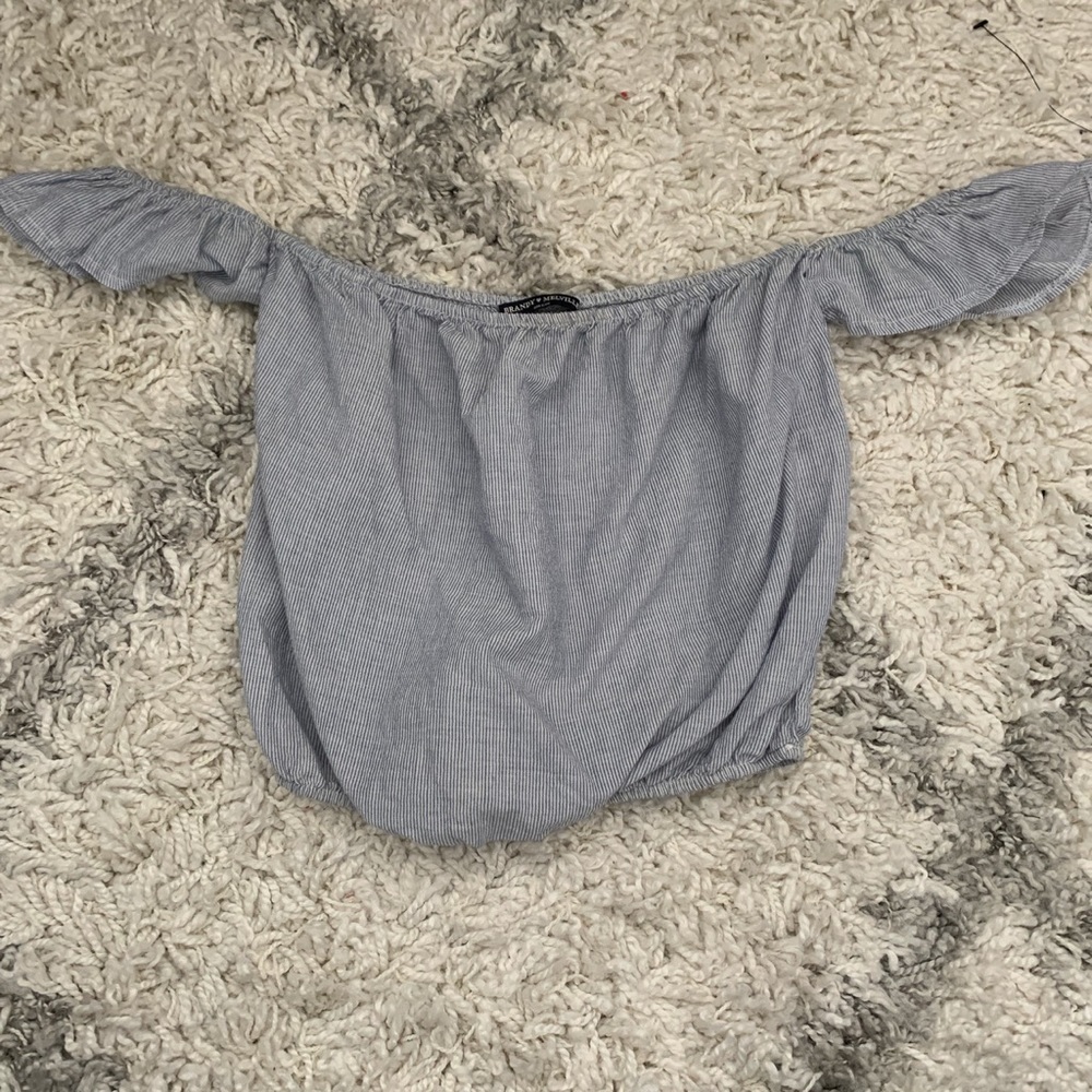 Brandy Melville off the shoulder crop top